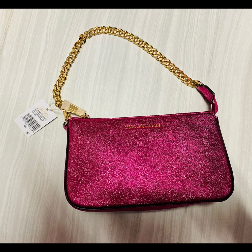 Michael Kors authentic gold chain pouchette